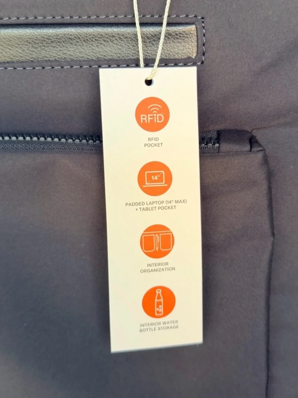 EbagsTote with Front Zip Pocket